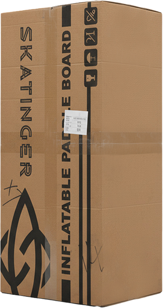 Versandkarton für aufblasbare Paddleboards von SKATINGER