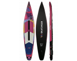 Skatinger CMYK Pink Racing SUP Board – Geschwindigkeit, Präzision, Ausdruck
