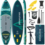 Skatinger Angel-Touring-Paddel-SUP-Board in Grün – Robust, stabil & abenteuerlich