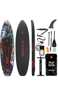 Skatinger Aurora Black Allround SUP Board – Mutig, Himmlisch, Leistungsstark