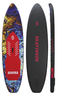 Skatinger Aurora Red Allround SUP Board – Mutig, Kosmisch, Stabil