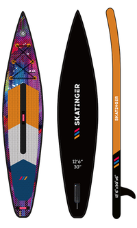 Skatinger CMYK Orange Racing SUP Board – Präzision, Kraft, Unaufhaltsam