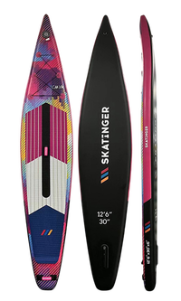 Skatinger CMYK Pink Racing SUP Board – Geschwindigkeit, Präzision, Ausdruck
