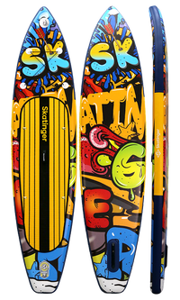 Skatinger Graffiti Yellow Touring SUP Board – Charakter, Kontrast, Leistung