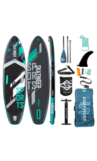 Skatinger Grey Sports Yoga SUP Board – Fokus, Kraft, Präzision