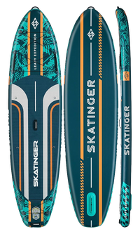 Skatinger Leafy Expedition Green Allround SUP Board – Stabilität, Ausdauer, Kontrolle