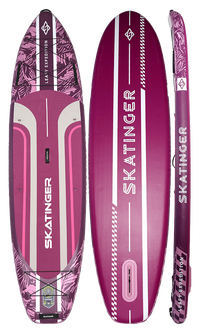 Skatinger Leafy Expedition Pink Allround SUP Board – Stil, Stabilität, Ausdauer