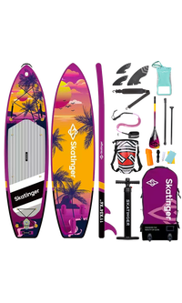 Skatinger Upgraded Sunrise Allround SUP Board – Abenteuer, Gleiten, Tropen
