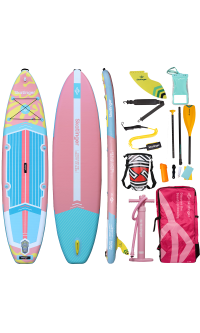 Skatinger White Night Glow SUP Board – Stabilität, Komfort, Entspannung