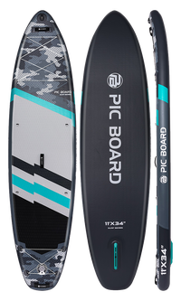 Skatinger Camouflage Grey Allround SUP Board – Kraft, Breite, Zuverlässigkeit