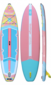 Skatinger White Night Glow SUP Board – Stabilität, Komfort, Entspannung