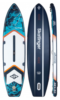 Skatinger Thor Blue Allround Paddle SUP Board – Leicht, Sanft, Kontrolliert