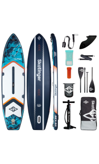 Skatinger Thor Blue Allround Paddle SUP Board – Leicht, Sanft, Kontrolliert