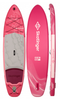 Skatinger Seahorse Pink Touring-Paddel-SUP-Board – Eleganz, Komfort & Freiheit