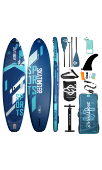 Skatinger Blue Sports Yoga SUP Board – Stabilität, Balance, Kontrolle