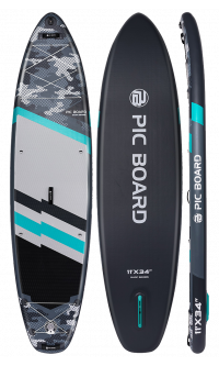 Skatinger Camouflage Grey Allround SUP Board – Kraft, Breite, Zuverlässigkeit