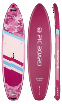 Skatinger Camouflage Pink Allround-Paddel-SUP-Board – Stil, Stabilität & Spaß