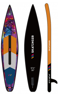 Skatinger CMYK Orange Racing SUP Board – Präzision, Kraft, Unaufhaltsam