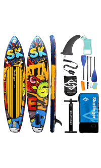 Skatinger Graffiti Yellow Touring SUP Board – Charakter, Kontrast, Leistung