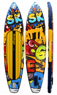 Skatinger Graffiti Yellow Touring SUP Board – Charakter, Kontrast, Leistung