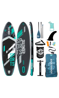 Skatinger Grey Sports Yoga SUP Board – Fokus, Kraft, Präzision