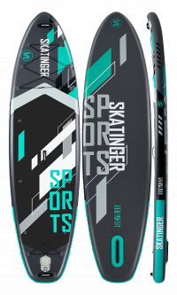 Skatinger Grey Sports Yoga SUP Board – Fokus, Kraft, Präzision
