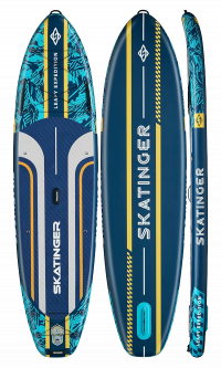 Skatinger Leafy Expedition Blue Allround SUP Board – Geschwindigkeit, Stabilität, Kontrolle