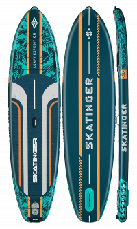 Skatinger Leafy Expedition Green Allround SUP Board – Stabilität, Ausdauer, Kontrolle