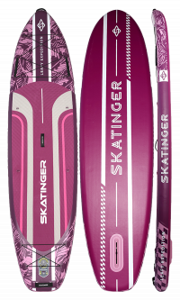Skatinger Leafy Expedition Pink Allround SUP Board – Stil, Stabilität, Ausdauer