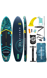 Skatinger Prana Dark Blue Allround SUP Board – Stabilität, Grip und Sicherheit