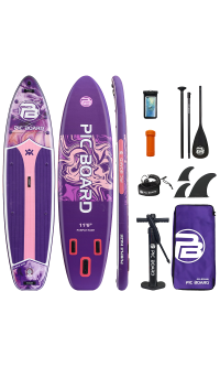 Skatinger Purple Fantasy Allround SUP Board – Stabilität, Balance, Kontrolle