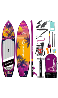 Skatinger Upgraded Sunrise Allround SUP Board – Abenteuer, Gleiten, Tropen