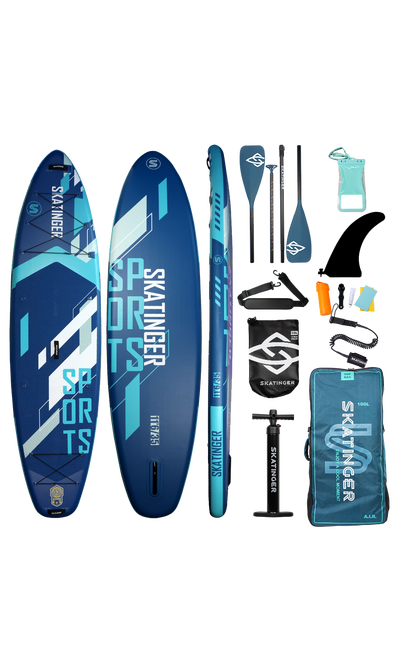 Skatinger Blue Sports Yoga SUP Board – Stabilität, Balance, Kontrolle