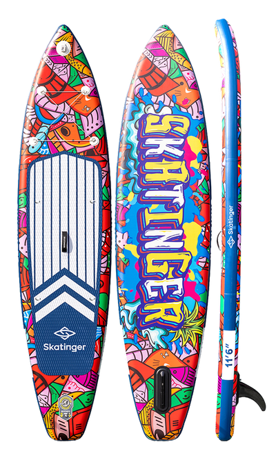 Skatinger Graffiti Red Touring SUP Board – Stabilität, Kontrolle, Ausdruck