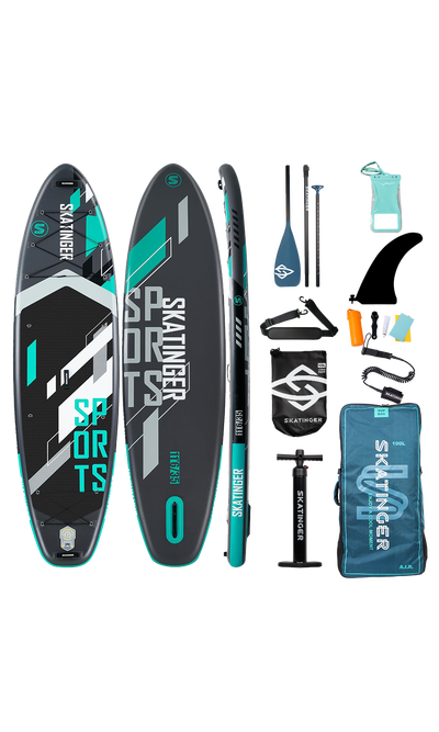 Skatinger Grey Sports Yoga SUP Board – Fokus, Kraft, Präzision