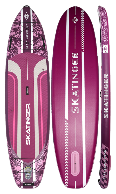 Skatinger Leafy Expedition Pink Allround SUP Board – Stil, Stabilität, Ausdauer