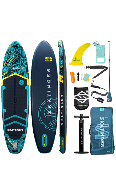 Skatinger Prana Dark Blue Allround SUP Board – Stabilität, Grip und Sicherheit