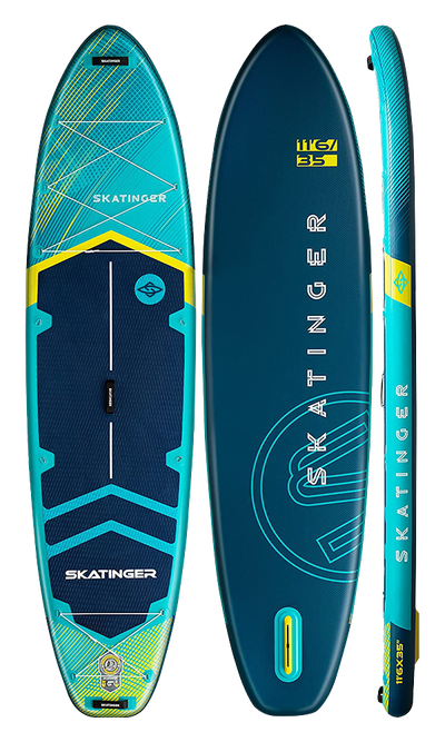 Skatinger Prana Light Blue SUP Allround Board – Stabilität, Komfort und Leichtigkeit
