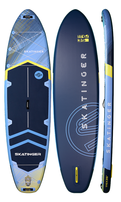 Skatinger Sky Blue Allround SUP Board – Balance, Präzision und Komfort