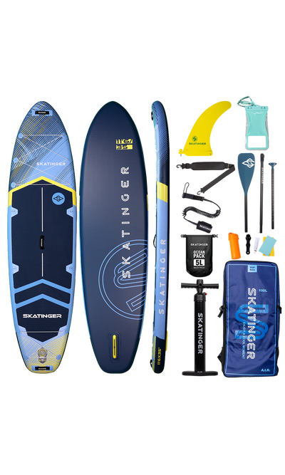 Skatinger Sky Blue Allround SUP Board – Balance, Präzision und Komfort