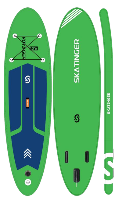 Skatinger Voyager Grass Green Allround SUP Board – Energie, Stabilität, Kontrolle
