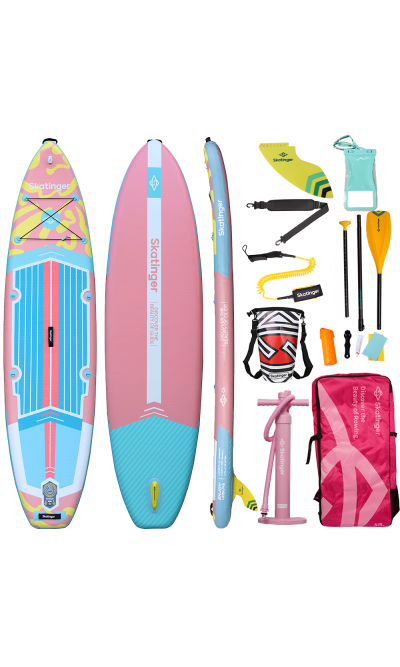 Skatinger White Night Glow SUP Board – Stabilität, Komfort, Entspannung