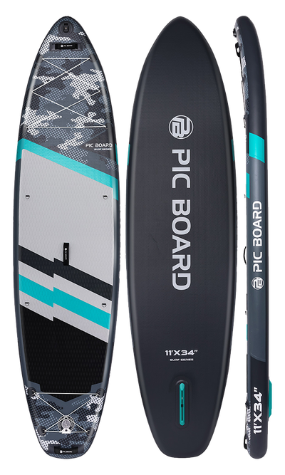 Skatinger Camouflage Grey Allround SUP Board – Kraft, Breite, Zuverlässigkeit