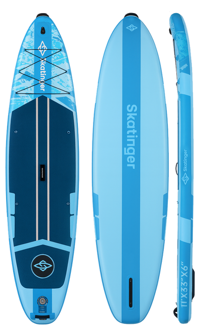 Skatinger Ice Age Blue Touring SUP Board – Ruhe, Klarheit, Kontrolle