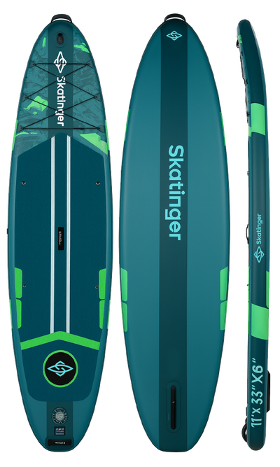 Skatinger Ice Age Green Touring SUP Board – Stabilität, Kontrolle, Abenteuer
