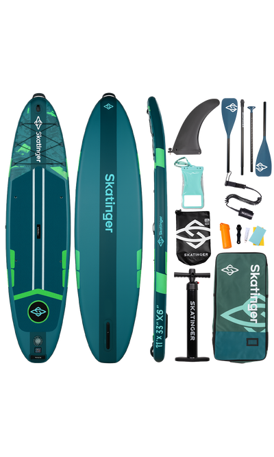 Skatinger Ice Age Green Touring SUP Board – Stabilität, Kontrolle, Abenteuer