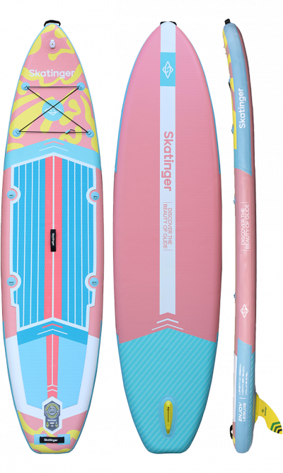 Skatinger White Night Glow SUP Board – Stabilität, Komfort, Entspannung