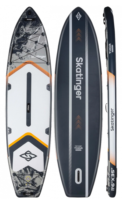 Skatinger Thor Grey Allround SUP Board – Breit, Stabil, Kraftvoll