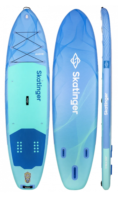 Skatinger Wave Blue Allround SUP Board – Stabil, Sicher, Stark