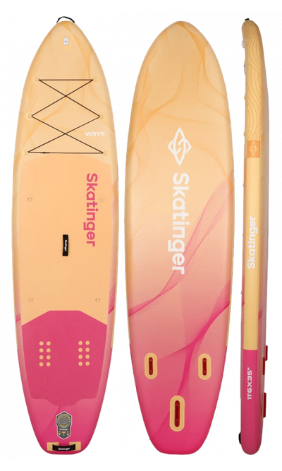 Skatinger Wave Yellow Allround SUP Board – Stilvoll, Stabil, Sicher